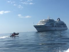 The liner EUROPA  calling at Concarneau